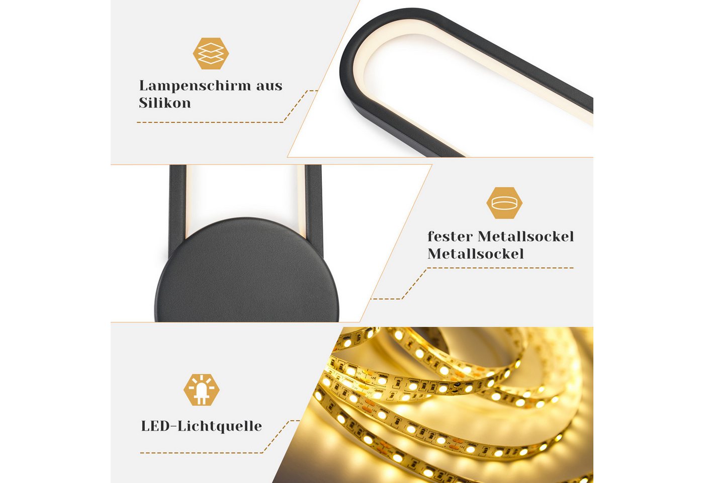 Nettlife LED Wandleuchte Innen Schwarz 12W Treppenhauslampe 60cm Flurlampe Modern 3000K, LED fest integriert, Warmweiß, Minimalistische Wandbeleuchtung für Schlafzimmer Wohnzimmer Flur Bild 4