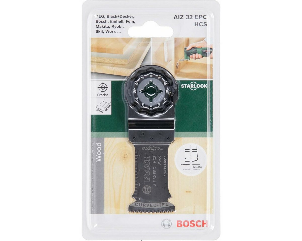 BOSCH Tauchsägeblatt Tauchsägeblatt Holz für Multifunktionswerkzeuge Starlock (AIZ 32 EPC