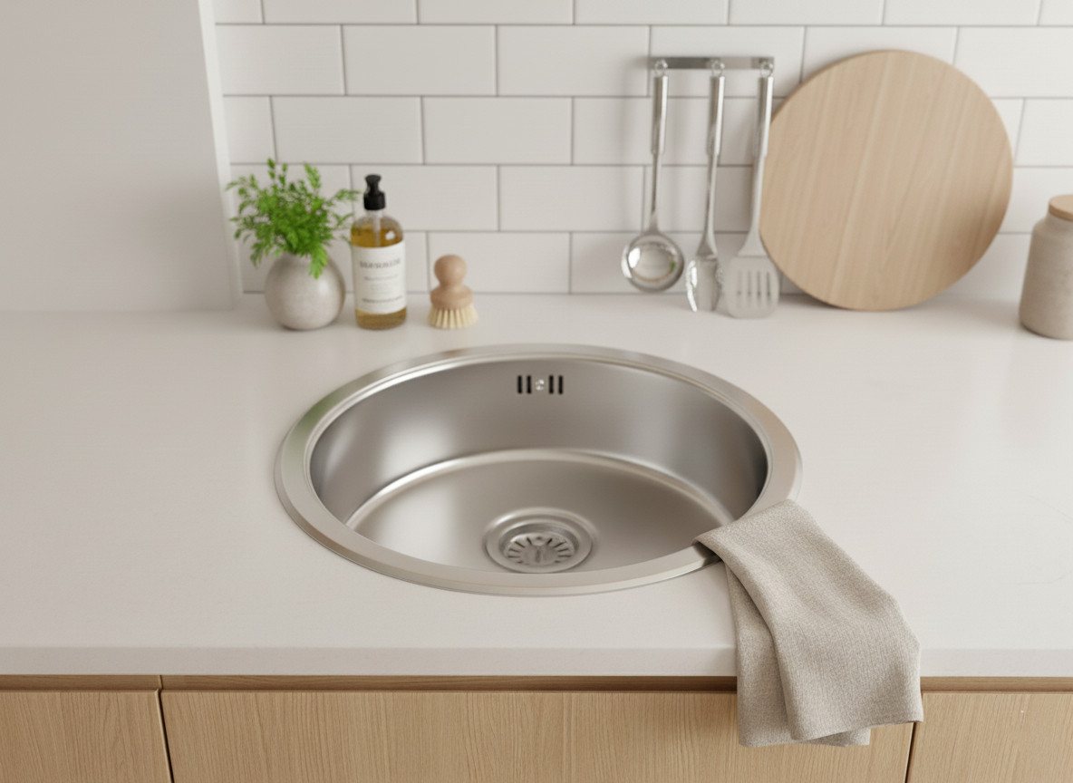 Faizee Möbel Edelstahlspüle Edelstahl Einbauspüle 42 cm – Stilvoll, Praktisch & Kompakt Bild 5