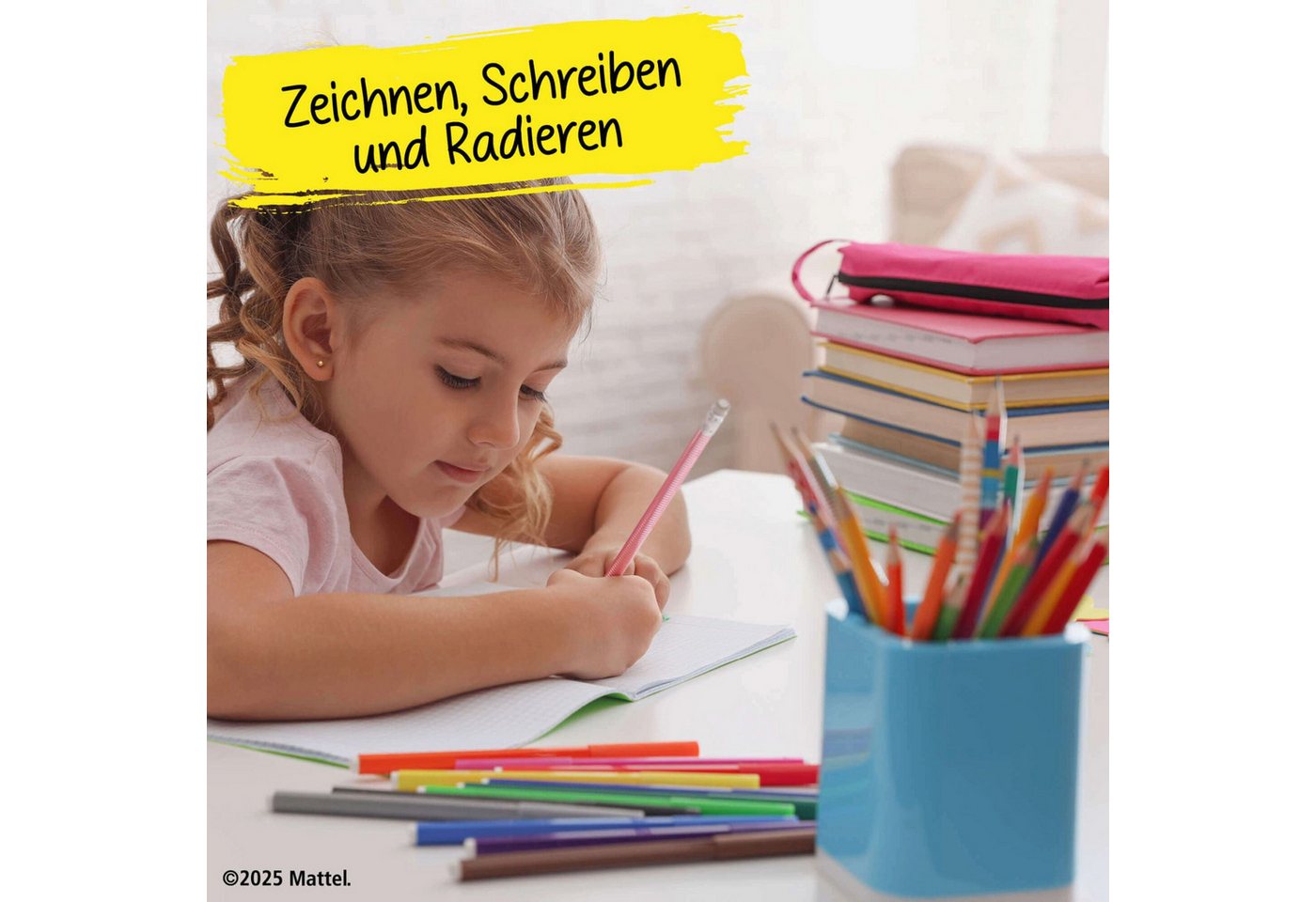 Online Pen Bleistift Barbie Bleistifte 6er Set mit Radierer - Schule & Malen Bild 2