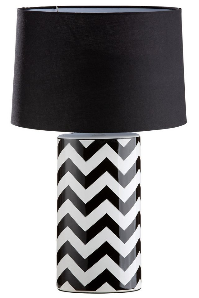 GILDE Tischleuchte GILDE Lampe Illusion - schwarz - H. 64,5cm x B. 42cm Bild 2