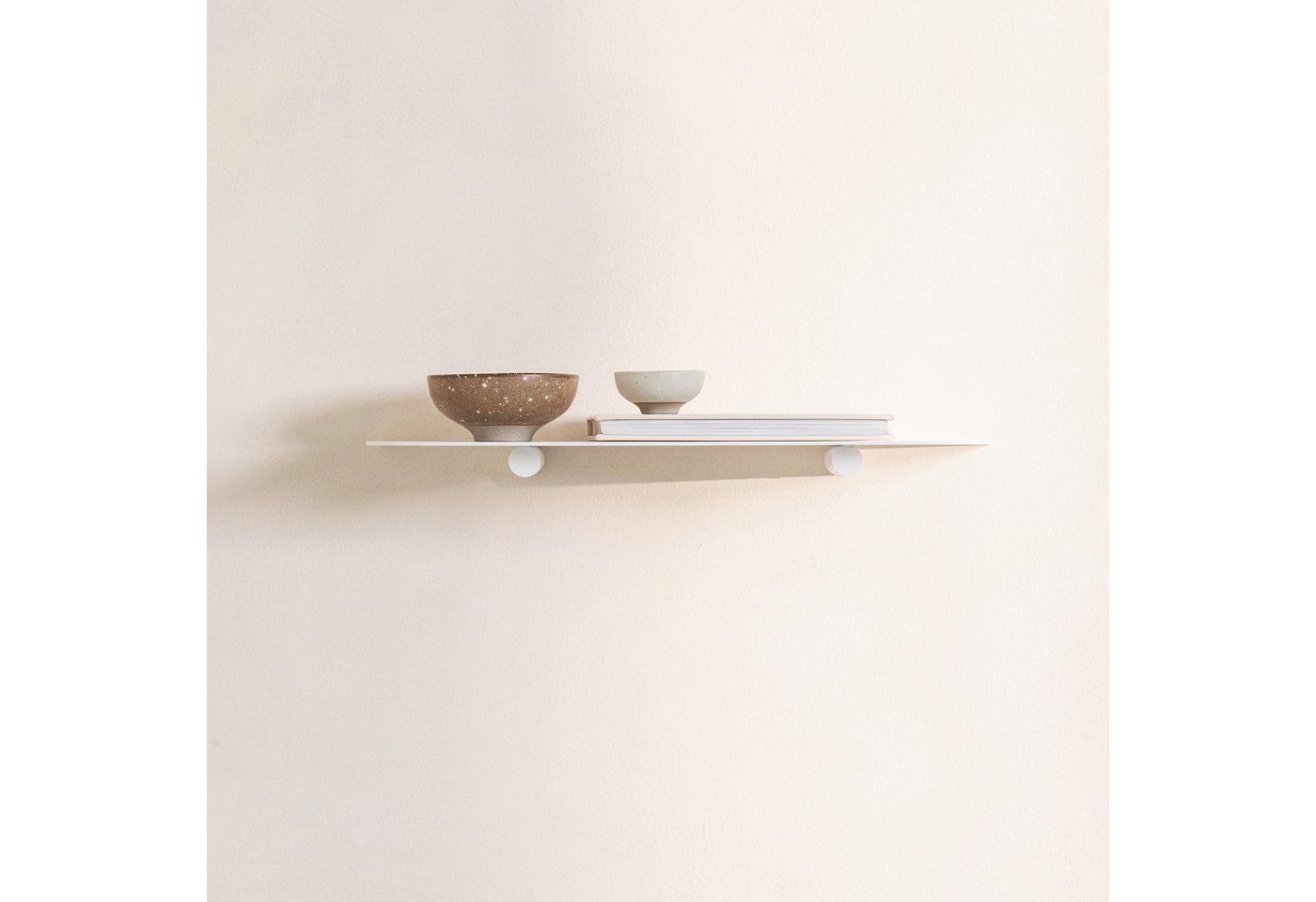 Metallbude Wandregal LENN S, schwebendes Design Regal aus Metall, minimalistisch, hochwertig