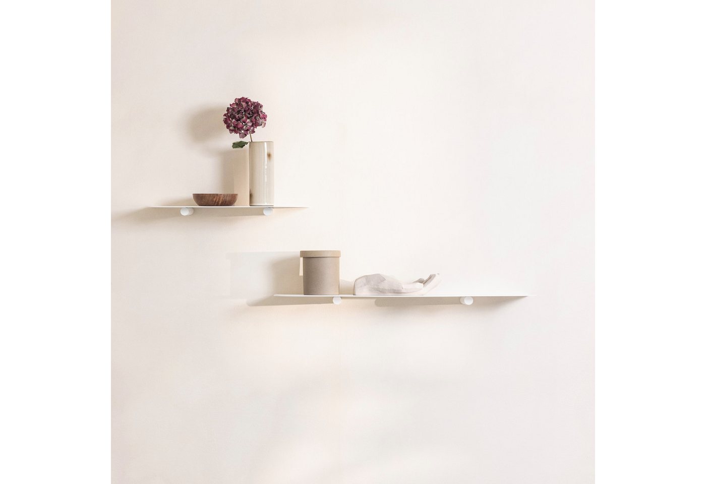 Metallbude Wandregal LENN S, schwebendes Design Regal aus Metall, minimalistisch, hochwertig Bild 2