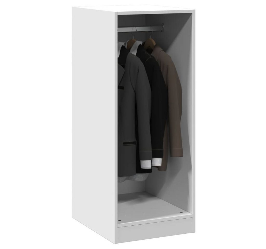 vidaXL Regal 41 x 48 x 102 cm Regal mit Kleiderstange Garderobe Weiß 48x41x102 cm Bild 4