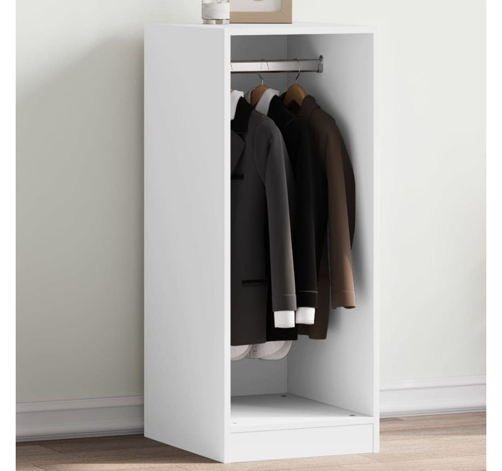 vidaXL Regal 41 x 48 x 102 cm Regal mit Kleiderstange Garderobe Weiß 48x41x102 cm Bild 5
