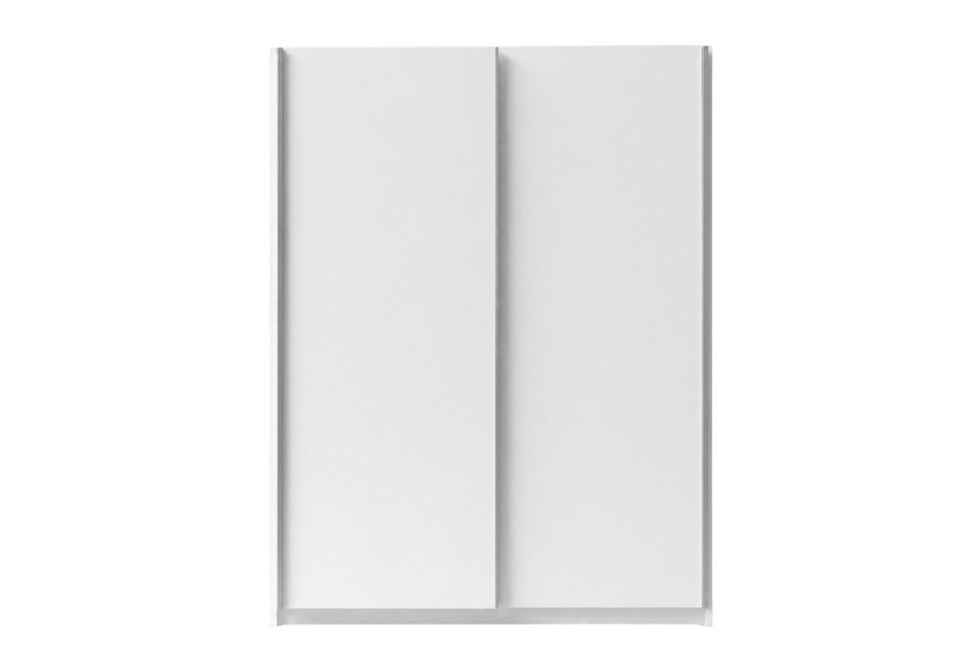 Home Collective Schwebetürenschrank Kleiderschrank Schlafzimmerschrank Schrank Garderobe, 150 oder 180 cm 4 Böden & Kleiderstange für viel Stauraum Weiß 150 cm Breite Bild 3