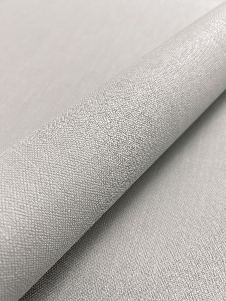 Newroom Vliestapete Slate 07 Tapete Unitapete Einfarbig,Textil-Optik,Struktur, Grau Tapete Uni Einfarbig - Unitapete Struktur Modern Streifen Struktur für Wohnzimmer Schlafzimmer Küche, Universal Bild 2