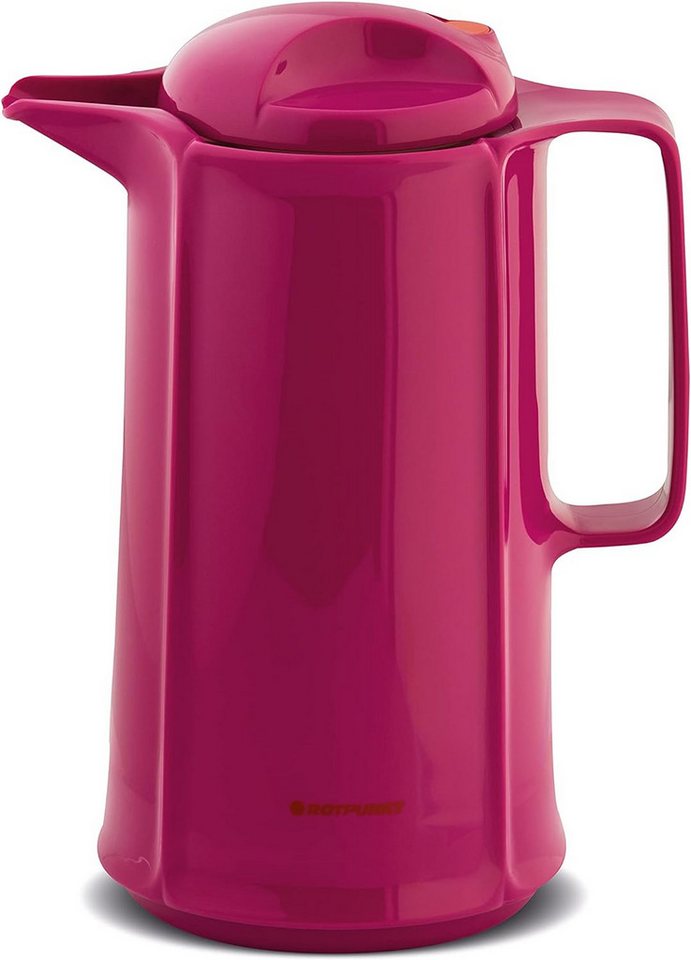 ROTPUNKT Isolierkanne 1,0 Liter 420 Glaseinsatz I hochwertig I langlebig I 24 Std heiß, (Kaffeekanne I Teekanne), robust und auslaufsicher