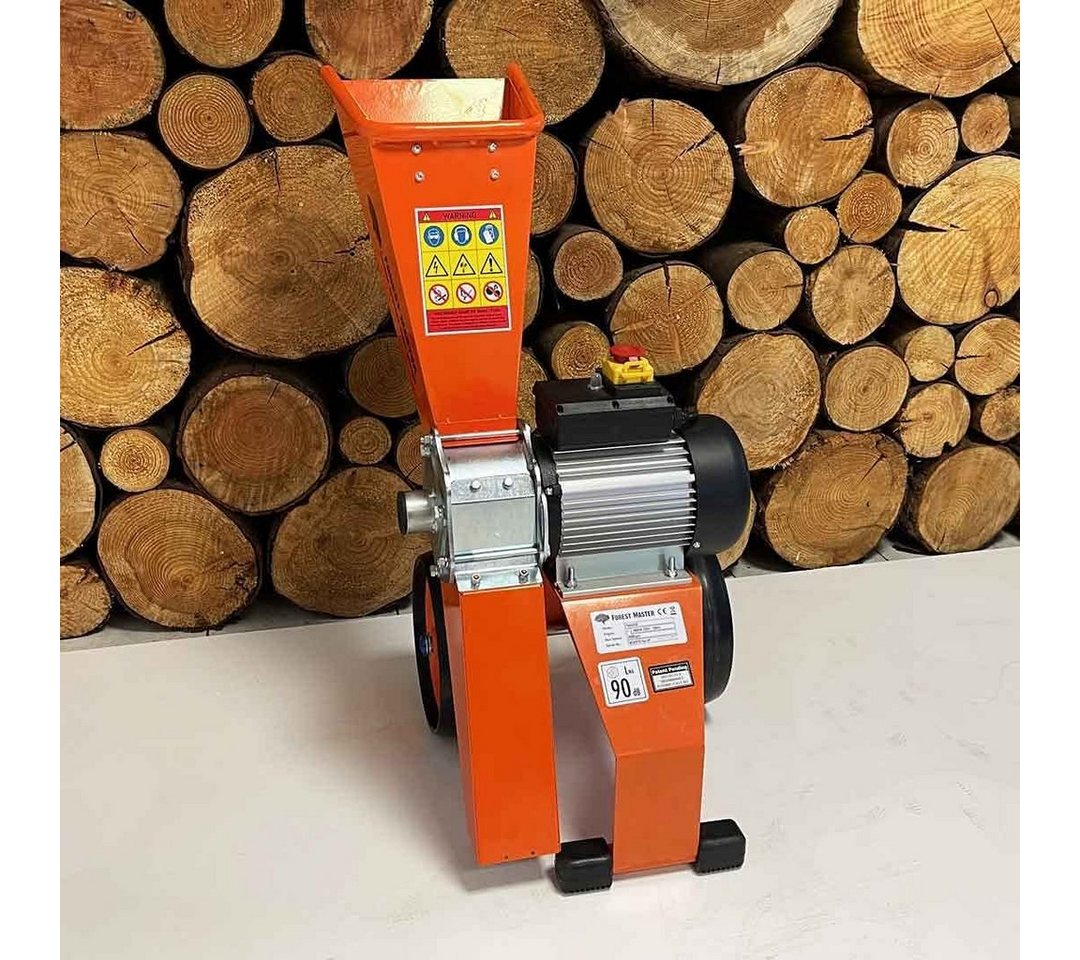 Forest Master Messerhäcksler Elektro Häcksler Mulcher 2800 Watt, 4 PS Direktantrieb FM4DDE-MUL