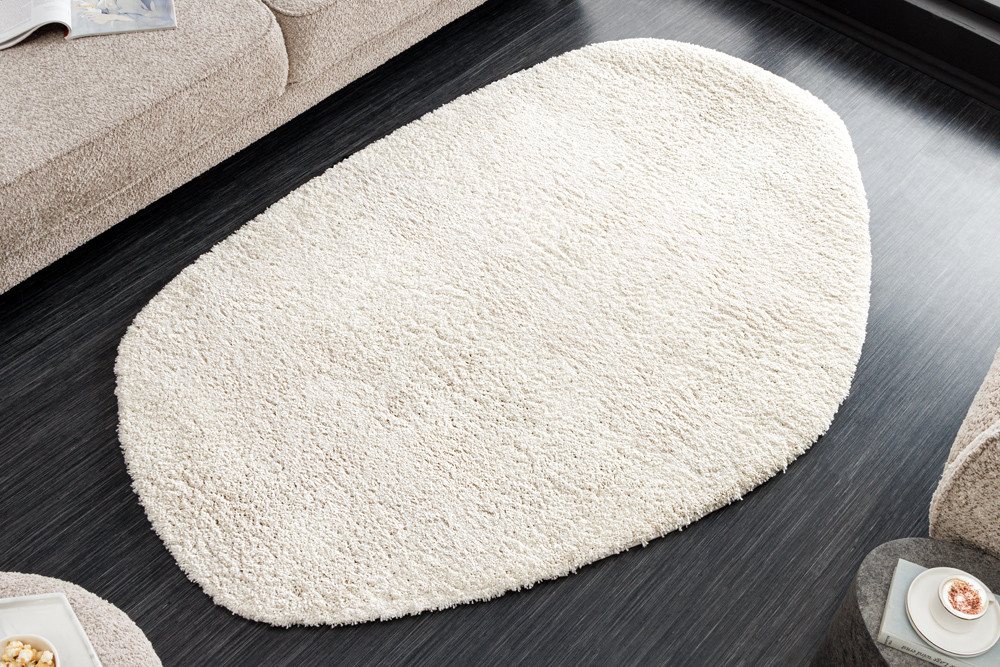 riess-ambiente Hochflor-Teppich ORGANIC 180x120cm creme · kuscheliger Teppich in organischer Form, unregelmäßig, Höhe: 25 mm, Wohnzimmer · Indoor · weich & flauschig · Schlafzimmer Bild 2