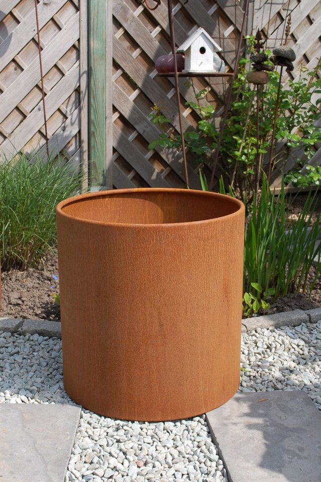 VIVANNO Pflanzkübel Cortenstahl NEW RONDO Rund - Rostbraun Patina (1 St), 50x50 cm Bild 3