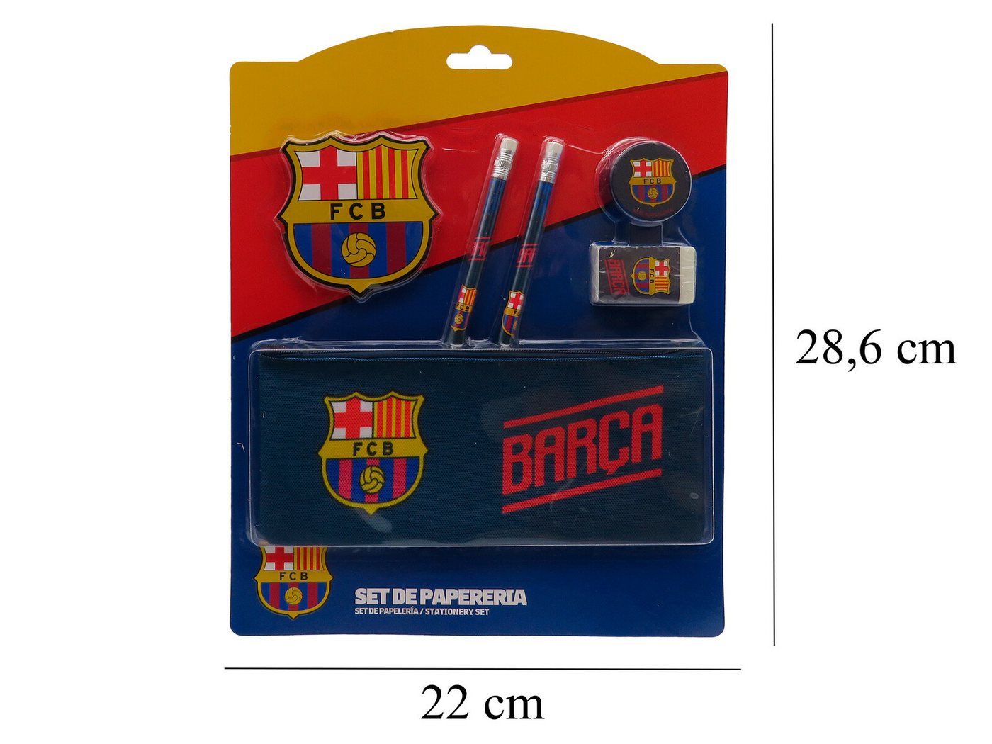 FC Barcelona Federmäppchen - Schreibset mit Bleistiften, (1-tlg)