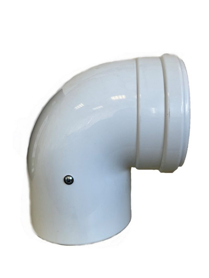 Uzman Ofenrohr 90° Abgasbogen Ø 80/125 mm Winkel, Abgas-Rohr Abgassystem, (1-tlg) Bild 4