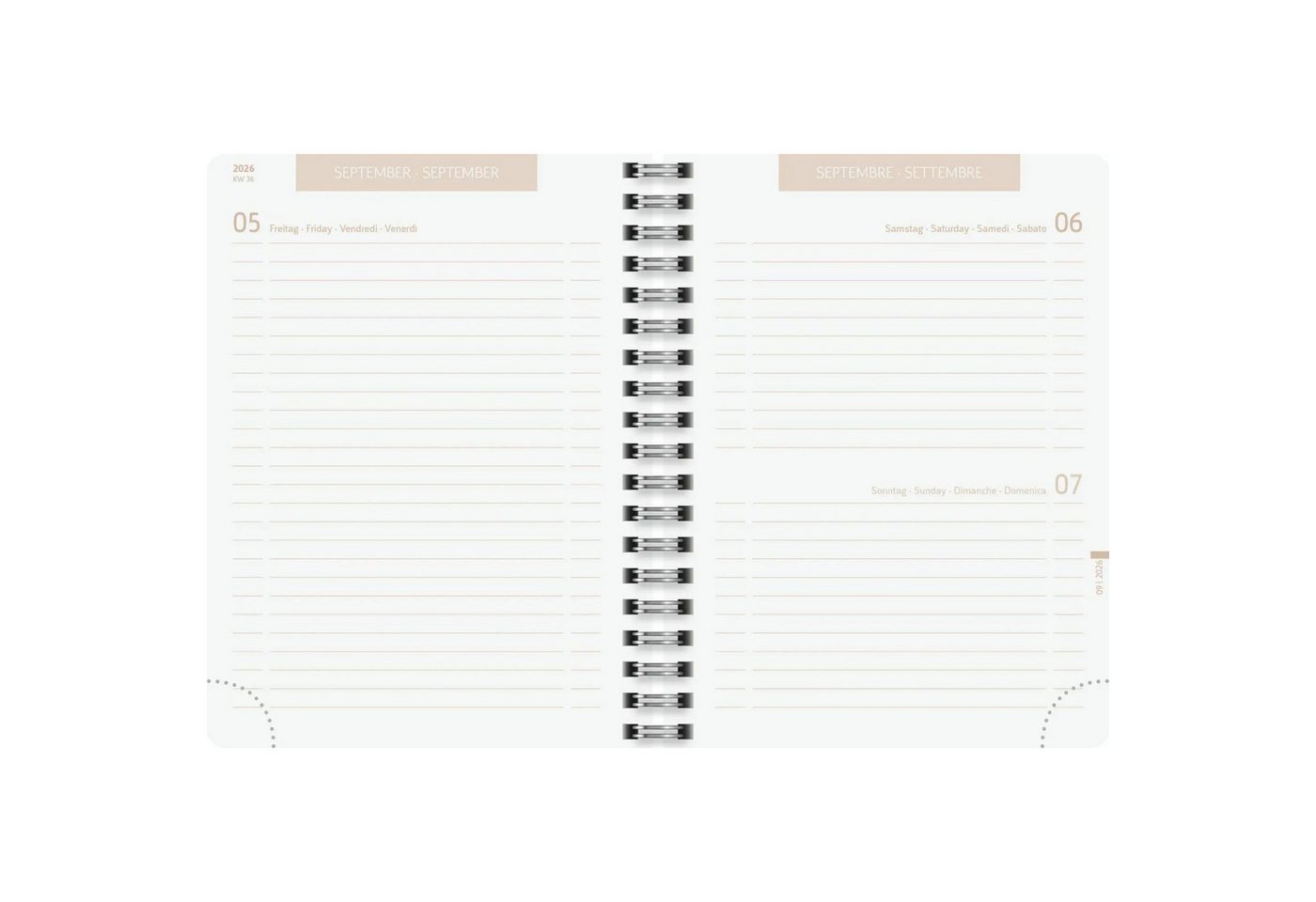 Baier & Schneider Schülerkalender Schülerkalender 2026/2027 "Naturality", A6, Textil