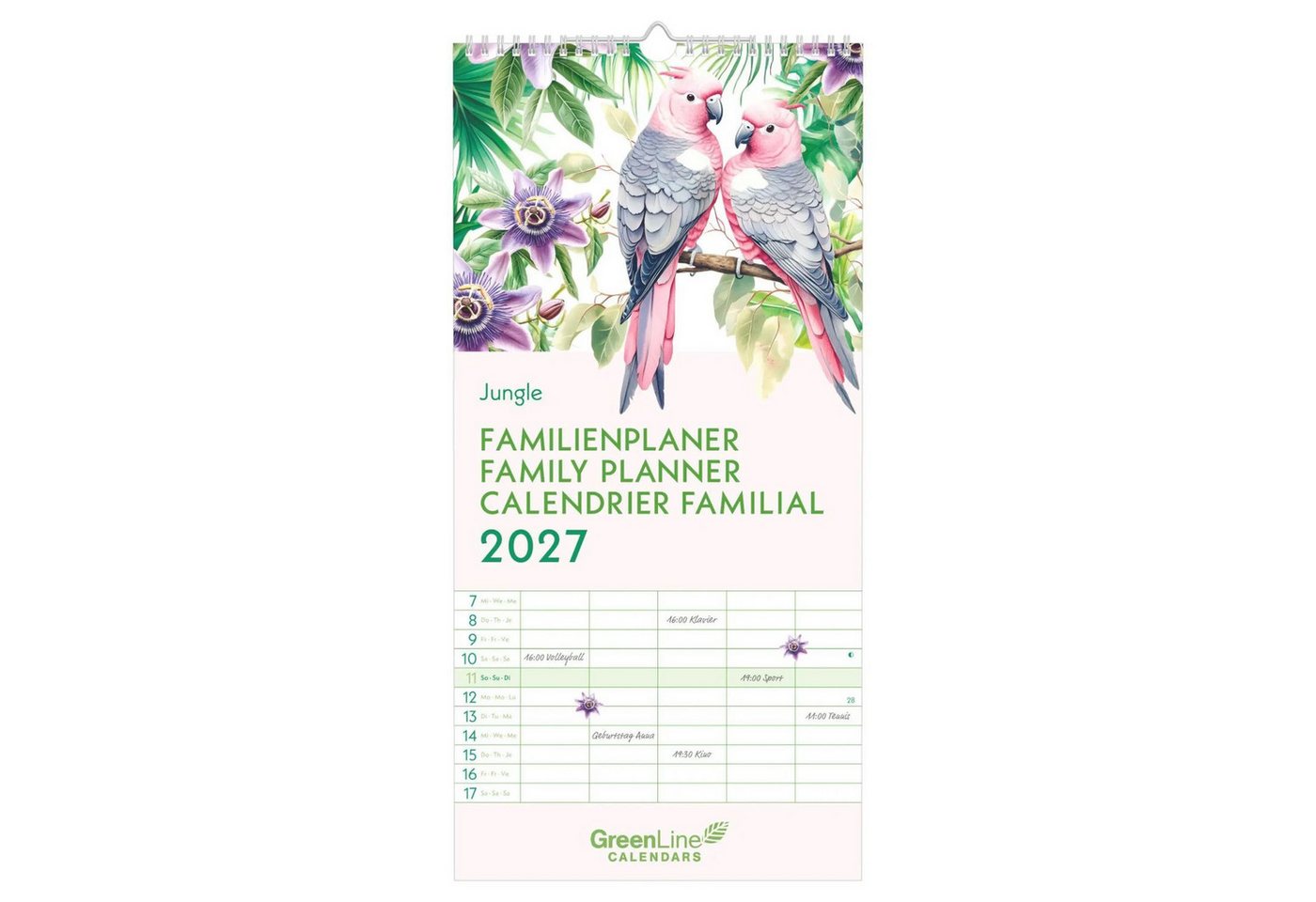 Wandkalender Jungle 2027