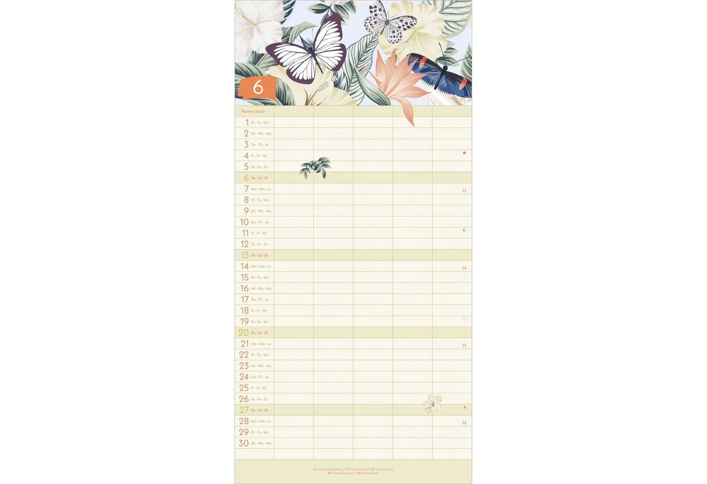 Wandkalender Jungle 2027 Bild 2