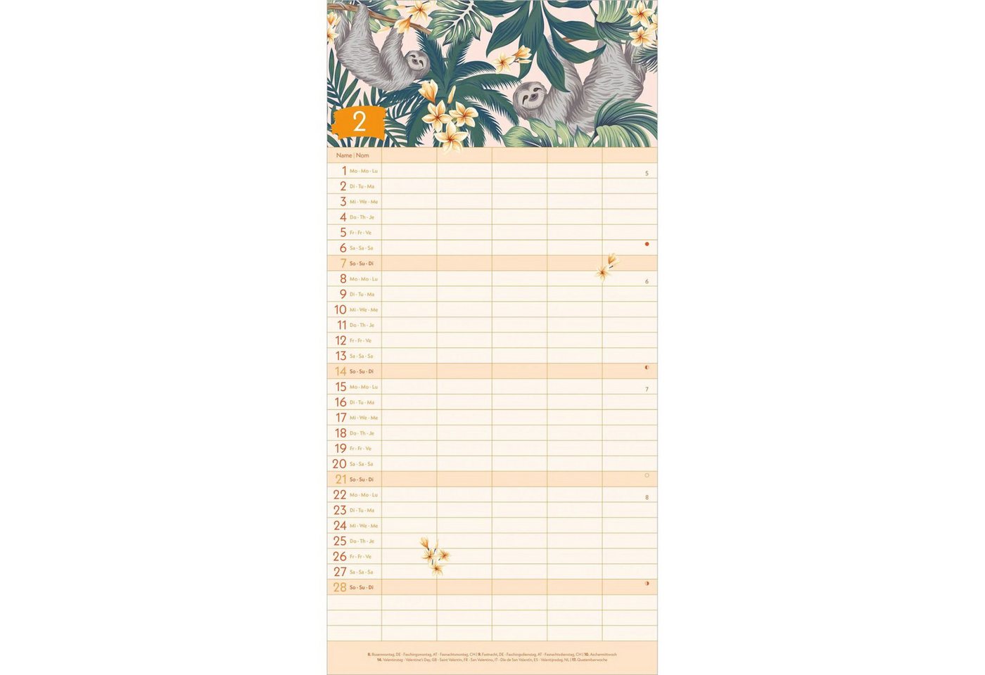 Wandkalender Jungle 2027 Bild 4