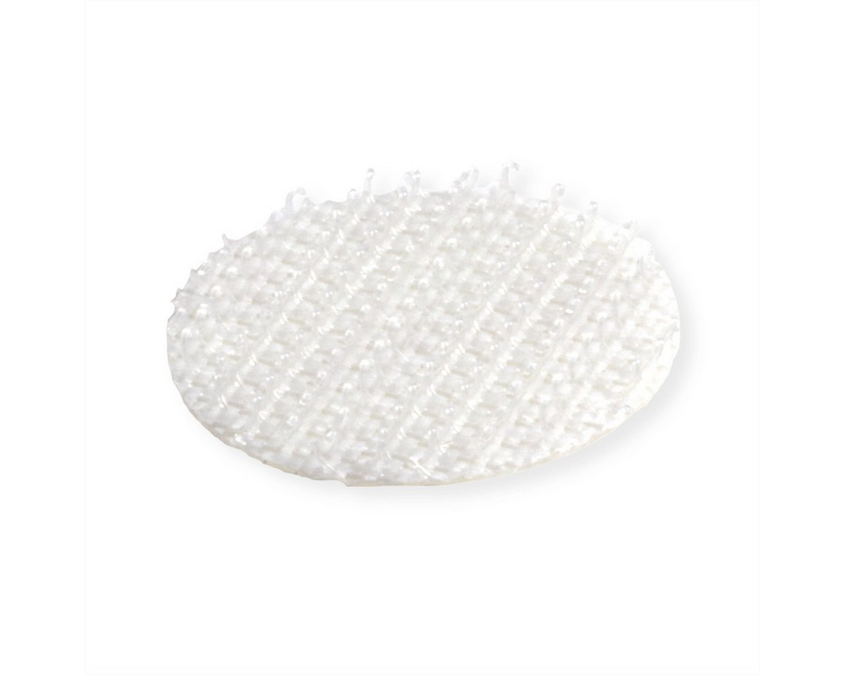 VELCRO Kabelbinder Klettpunkte Selbstklebend Nur Haken 19mm x 125 Weiß, VEL-EC60233
