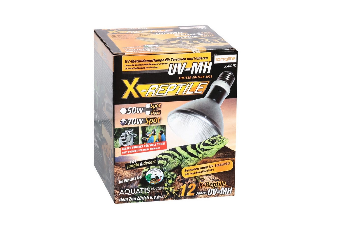 M&S Reptilien Terrarienleuchte X-Reptile HID-Lampe (UV-Lampe) 70 Watt Spot