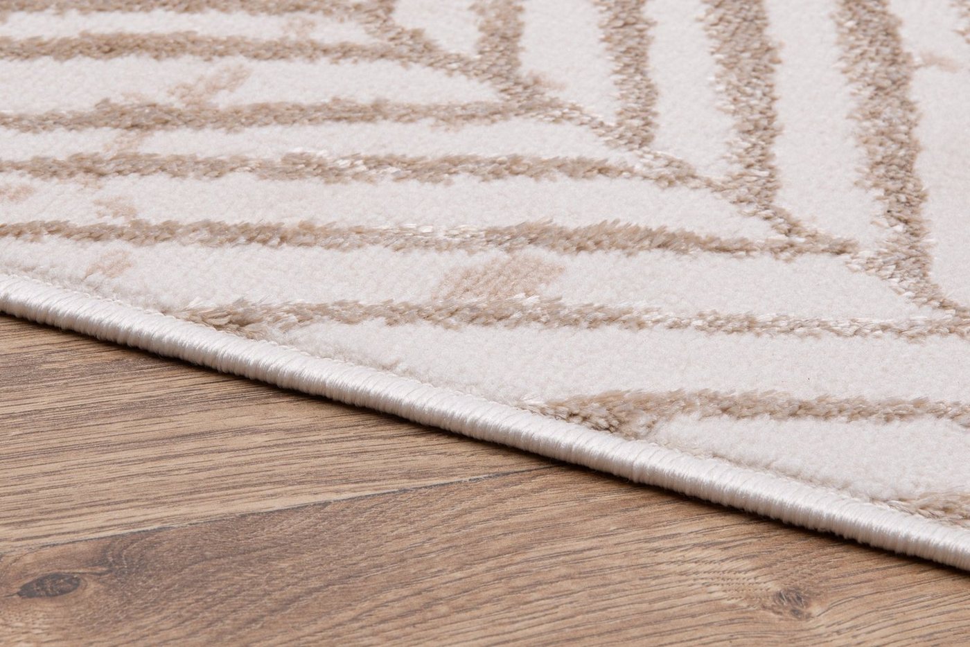 Tapiso Designteppich CRYSTAL, rechteckig, Höhe: 8 mm, Flacher Kurzflor (8 mm), auch für Saugroboter geeignet Bild 4