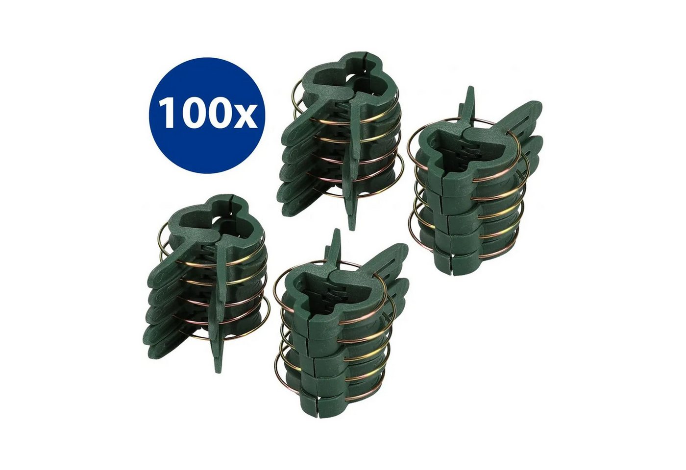 mumbi Gartenpflege-Set Gartenpflege-Set 100x Pflanzenclips Klein Pflanzenklammern Rankhilfe Bild 2