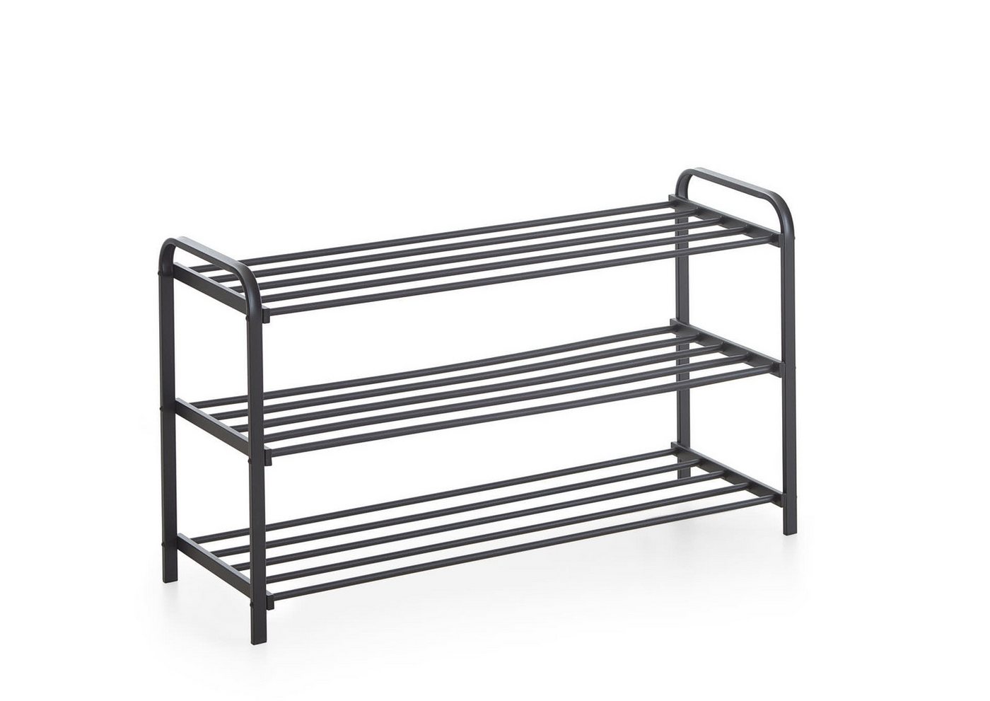 furnling Schuhregal Littleo, 3 Fächer mit Platz für 15 Paar Schuhe, schwarz, Höhe 49 cm