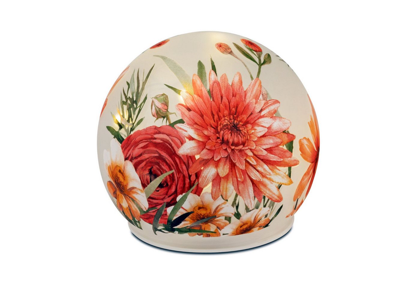 formano Tischleuchte Blumen, LED, mit Timerfunktion, Weiß, Sommerblumen, H: 11cm Bild 2