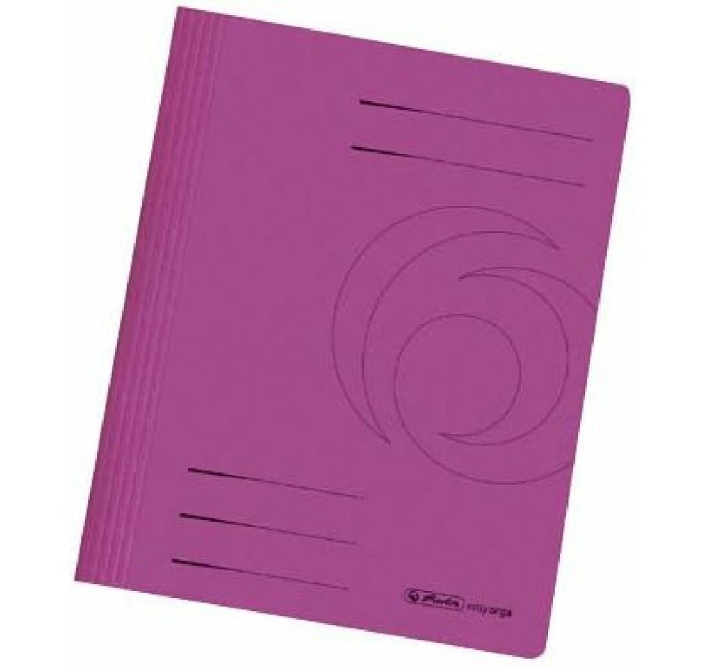 Herlitz Fächermappe 10 Schnellhefter Karton pink DIN A4