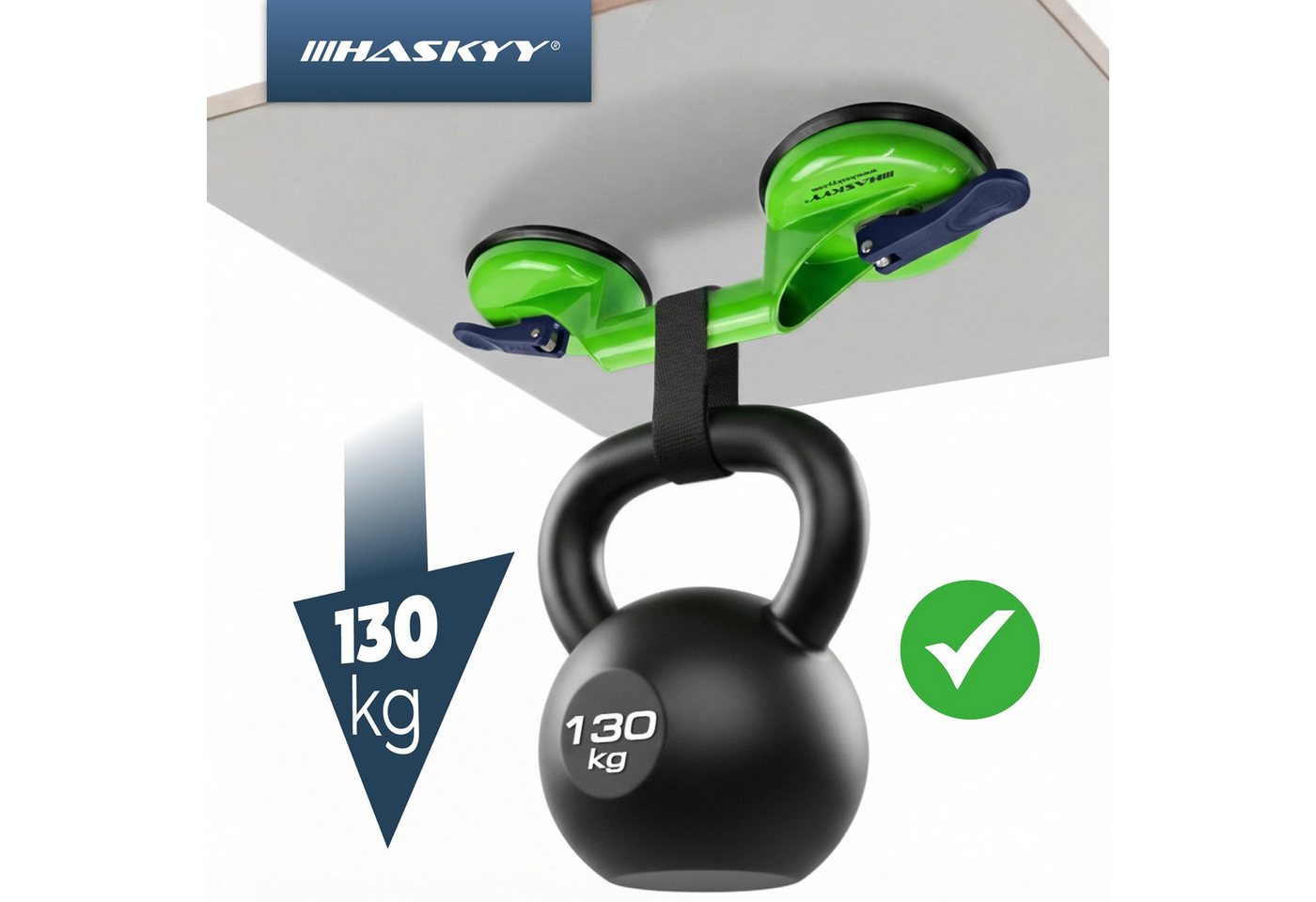 HASKYY Saugheber ALU-Saugheber Glas Suction Cups Glassauger 2x 11,8cm, -]