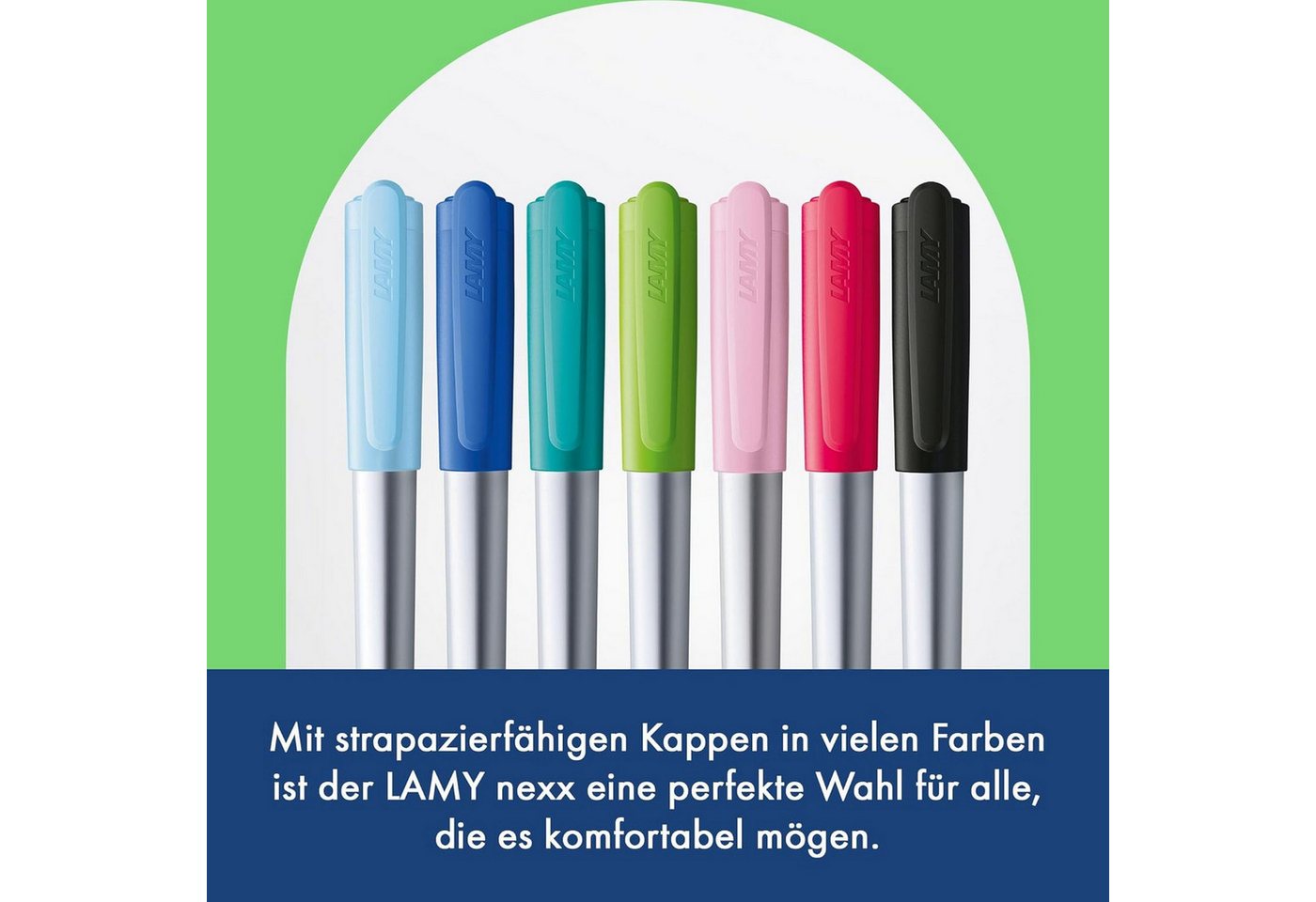 LAMY Füller LAMY nexx lime Füller Griff rutschfest Feder Strichbreite A Gehäuse dr Bild 3