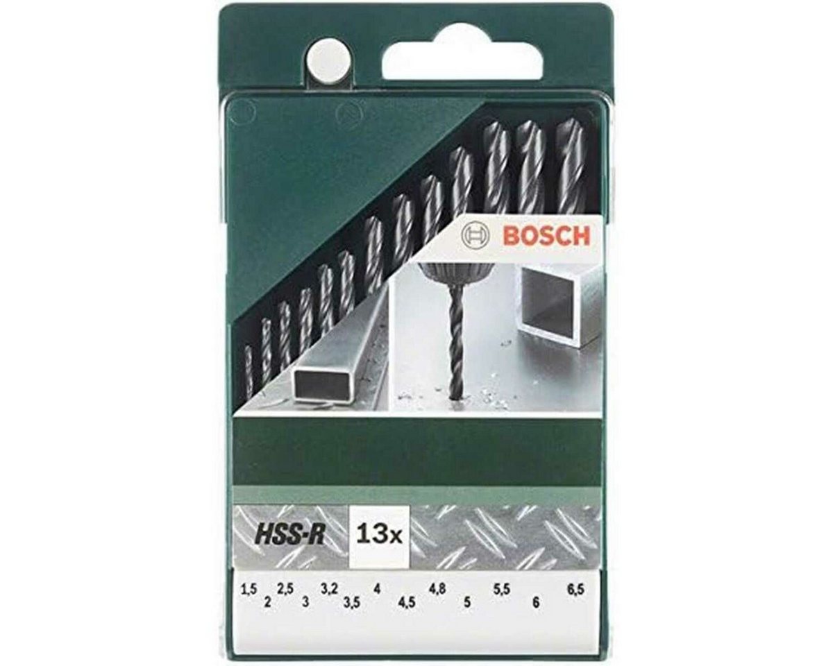 BOSCH Metallbohrer Bosch 13tlg. Metallbohrer-Set HSS-R rollgewalzt 1,5-6 mm