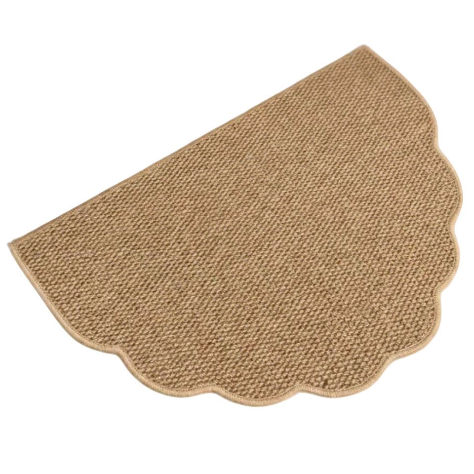 Diwzbyn Fußmatte Sisal-Fußmatte, Halbmond-Kratzmatte, Kratzbrett, strapazierfähige Kratz-Fußmatte für Katzen, dekorative Fußmatte