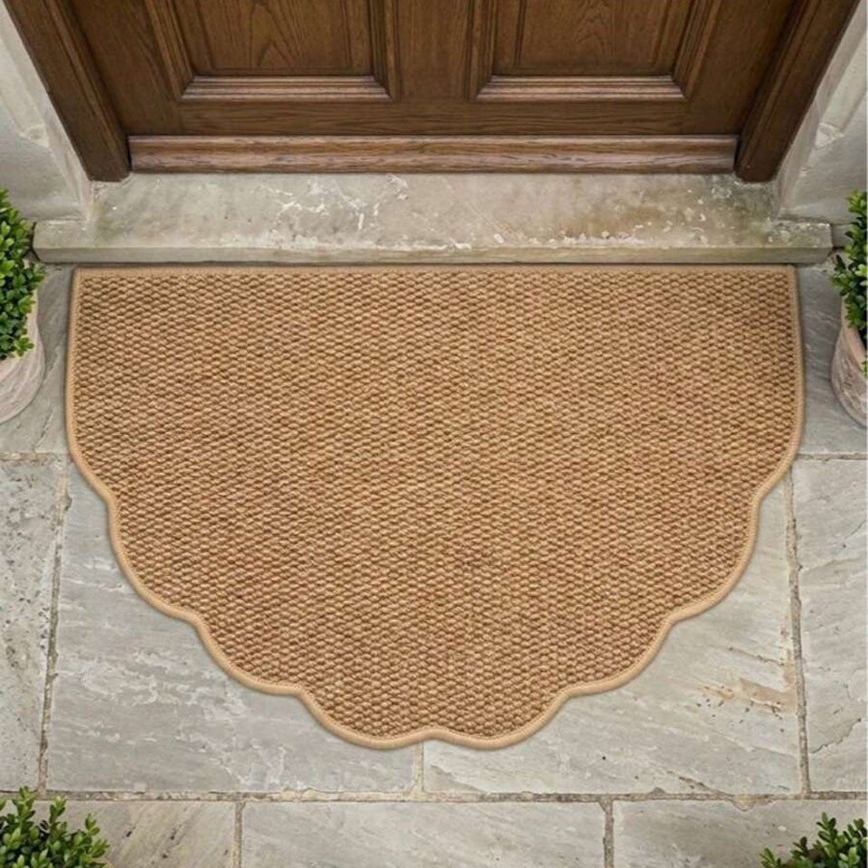 Diwzbyn Fußmatte Sisal-Fußmatte, Halbmond-Kratzmatte, Kratzbrett, strapazierfähige Kratz-Fußmatte für Katzen, dekorative Fußmatte Bild 5