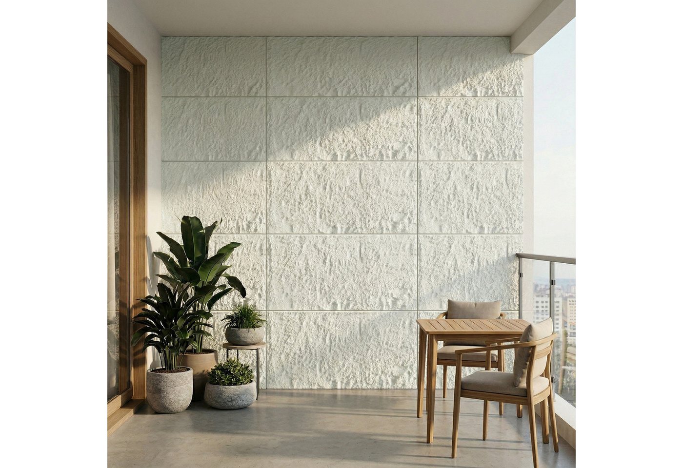 FIVMEN 3D Wandpaneel 120x60 cm Steinoptik Polystyrol 3cm dick Leichte Deckenpaneele, (2-tlg) für Wohnzimmer Küche Bad Schlafzimmer, 2 Stück/3 Stück