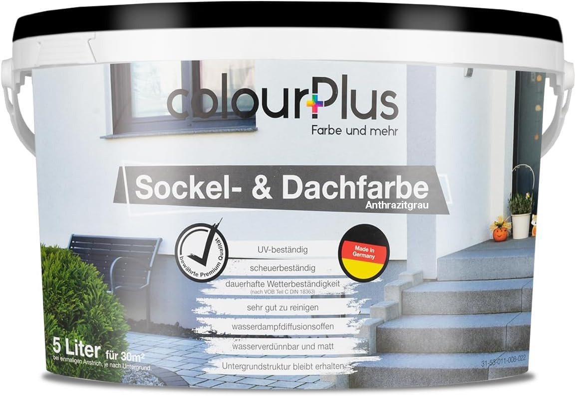 ColourPlus Dachfarbe Sockel- & Dachfarbe, hochdeckend, wetterbeständig, UV-stabil, wasserdampfdiffusionsfähig Bild 3