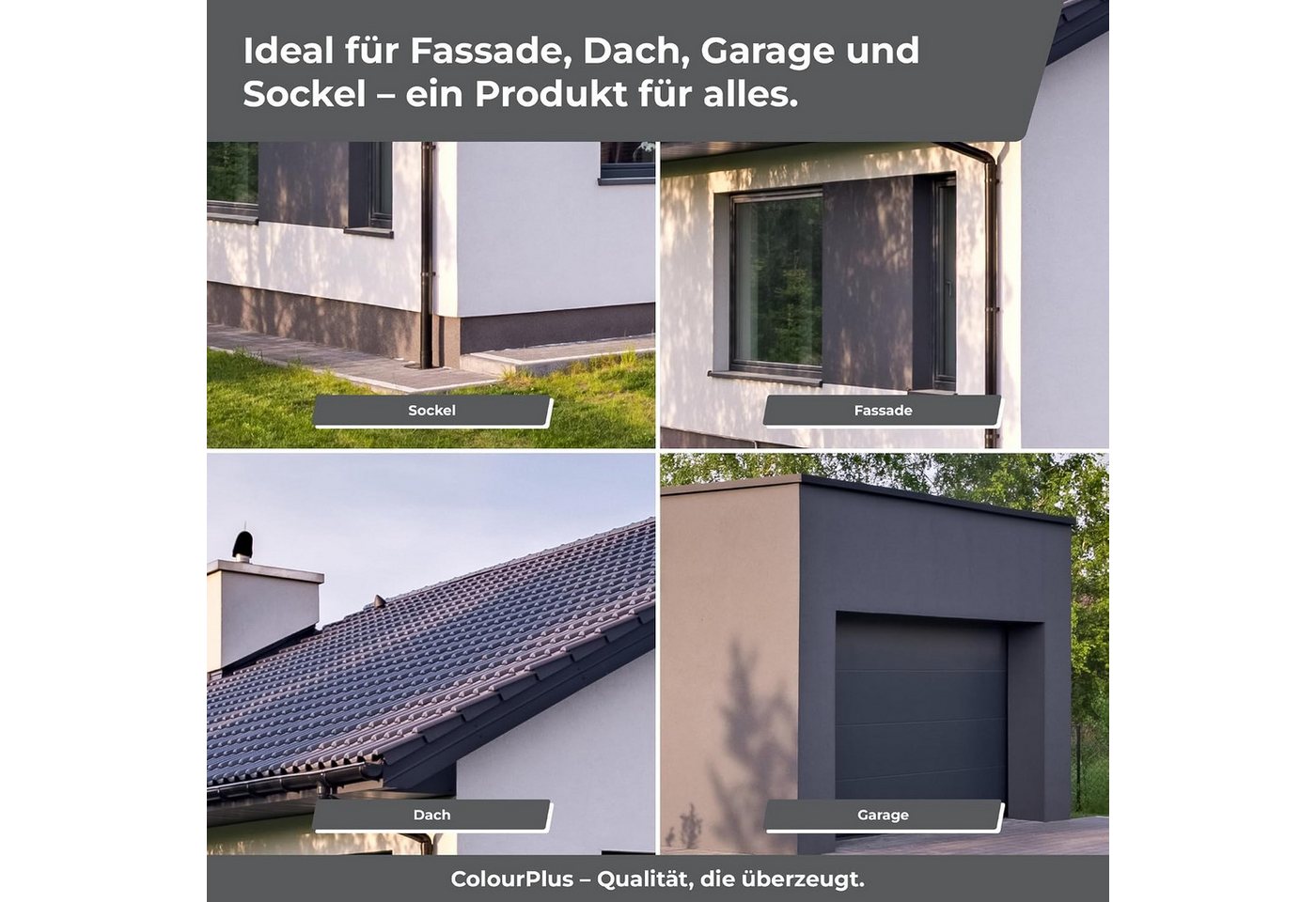 ColourPlus Dachfarbe Sockel- & Dachfarbe, hochdeckend, wetterbeständig, UV-stabil, wasserdampfdiffusionsfähig Bild 4