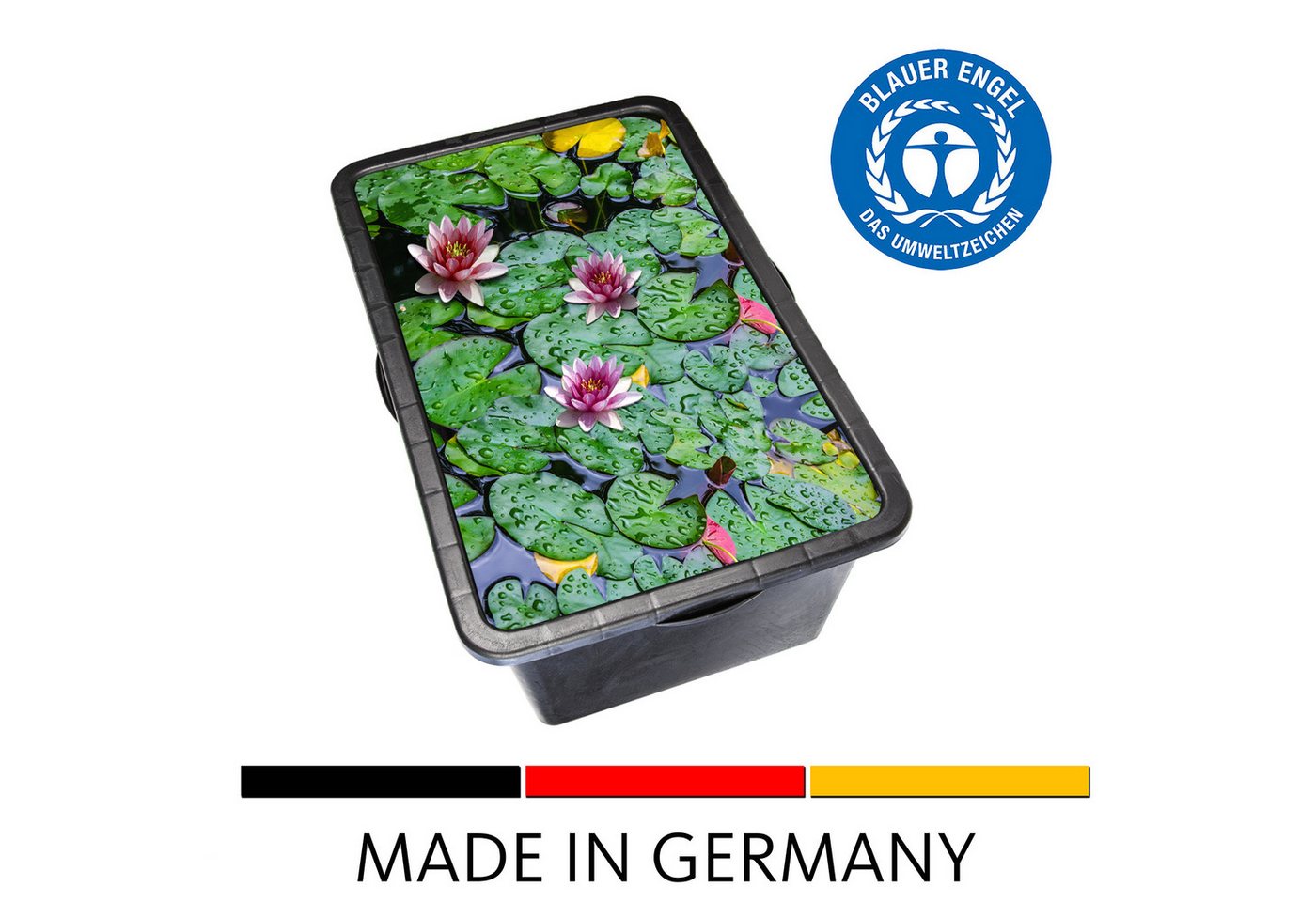 BigDean Mörtelkasten 5x Mörtelwanne 80 L Eckig Miniteich Baueimer Made in Germany, (Set, 5-tlg., Mörtelwanne), Vielseitig, Speiswanne, Mörtelwanne, Zementwanne, Mini Teich. Bild 4
