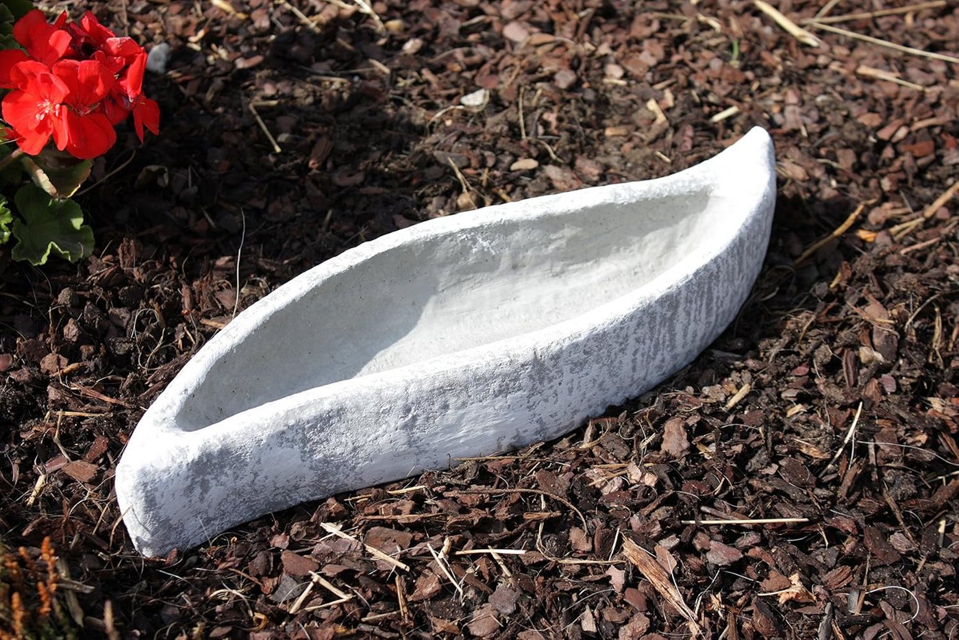 Stone and Style Pflanzschale Frostfeste Pflanzschale Welle mittel