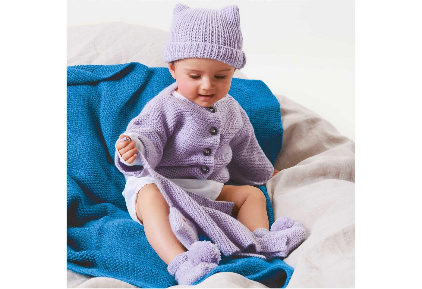Rico Design 5 x RICO BABY CLASSIC DK Häkelwolle, 330 m