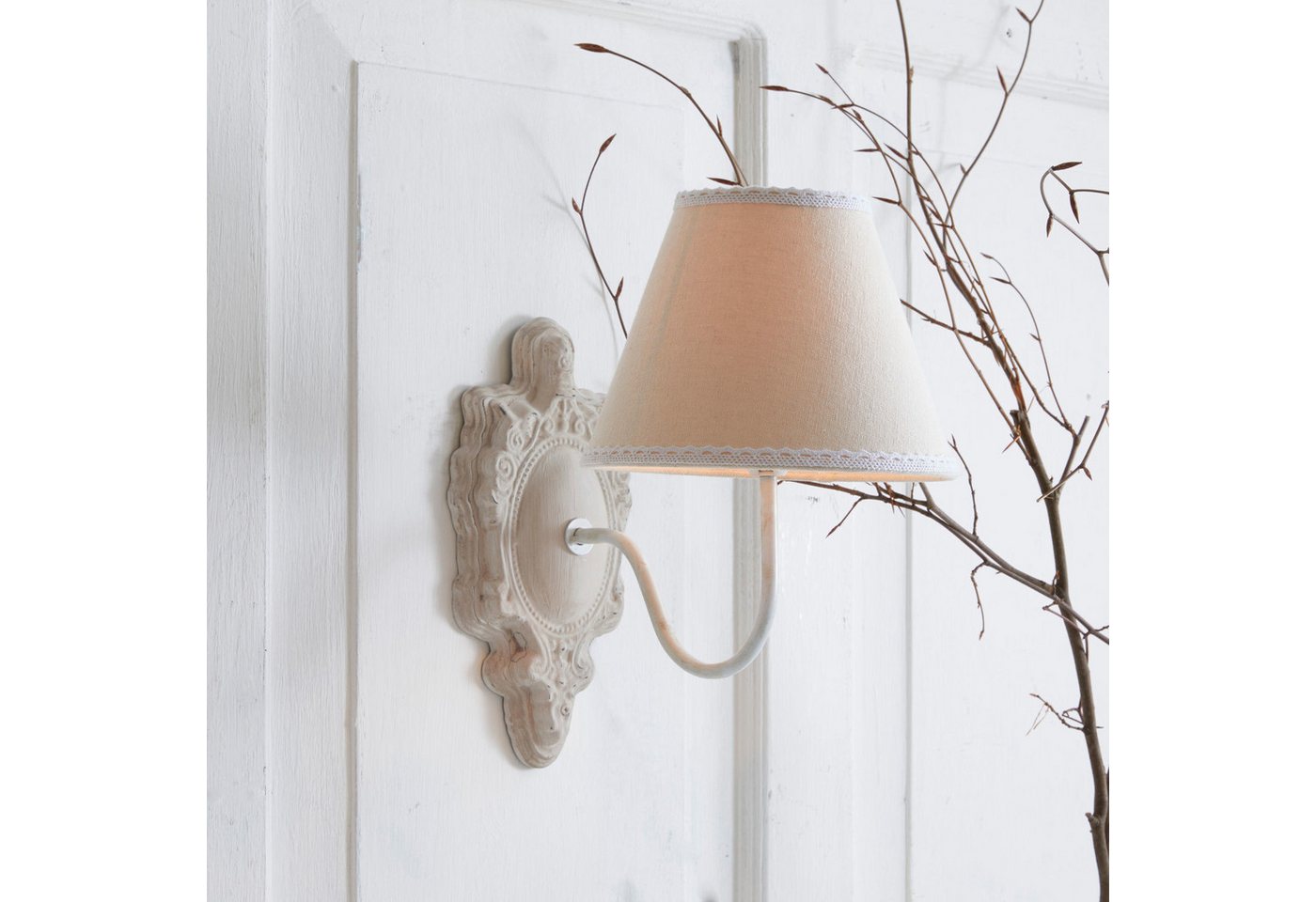 Mirabeau Wandleuchte Wandlampe Ascoux antikbeige