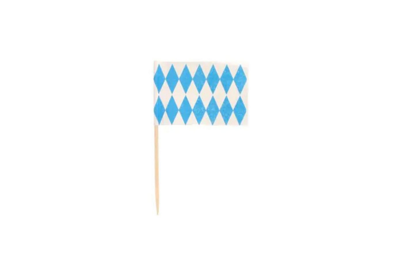 PAPSTAR GmbH Papierdekoration Partypicker Flaggen 'Bayrisch Blau', 8 cm - 200 S