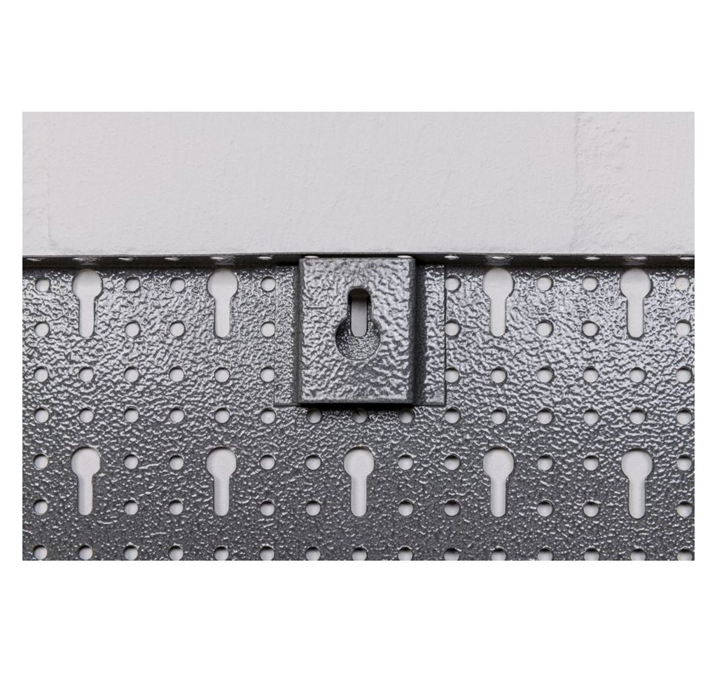 Kreher Lochwand Set: 2 x Werkzeuglochwand aus Metall mit 14tlg. Hakenset, 120 x 60 cm Bild 2