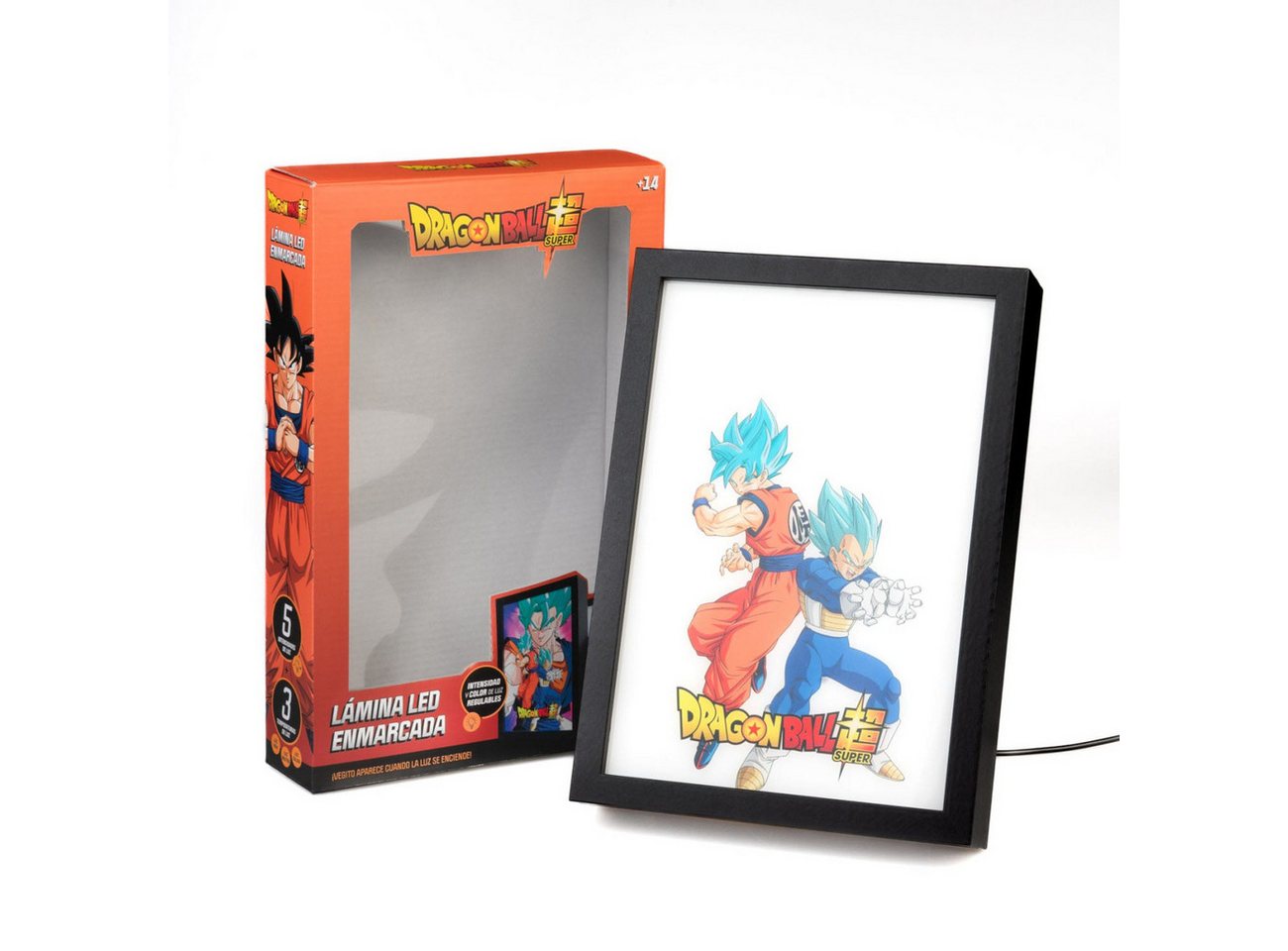 Grupo Erik Dekolicht Dragon Ball Super LED-Druck mit Rahmen