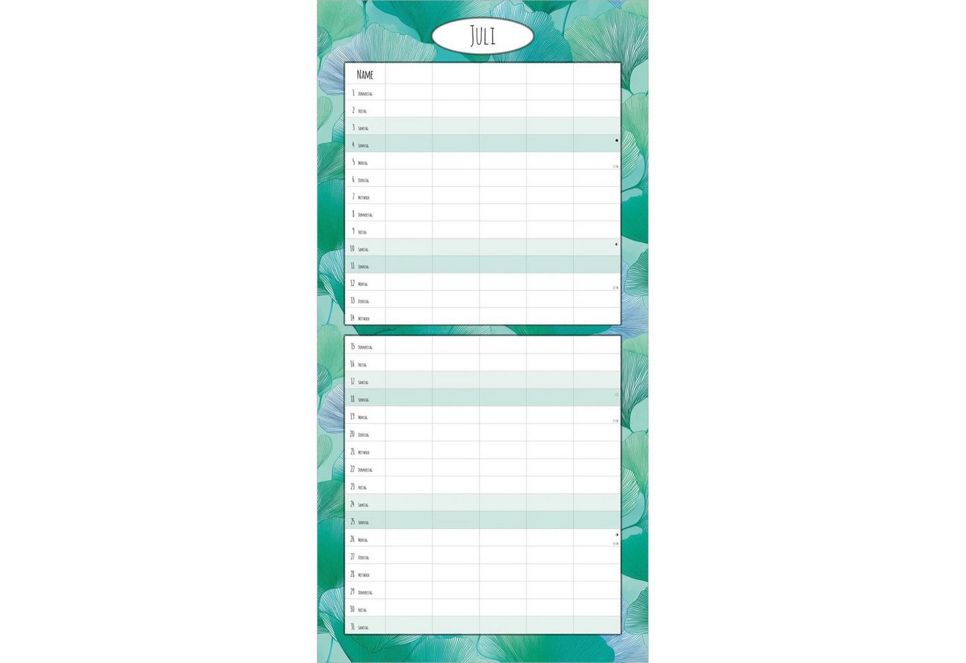 Wandkalender Familienplaner Deluxe 2027 Bild 4