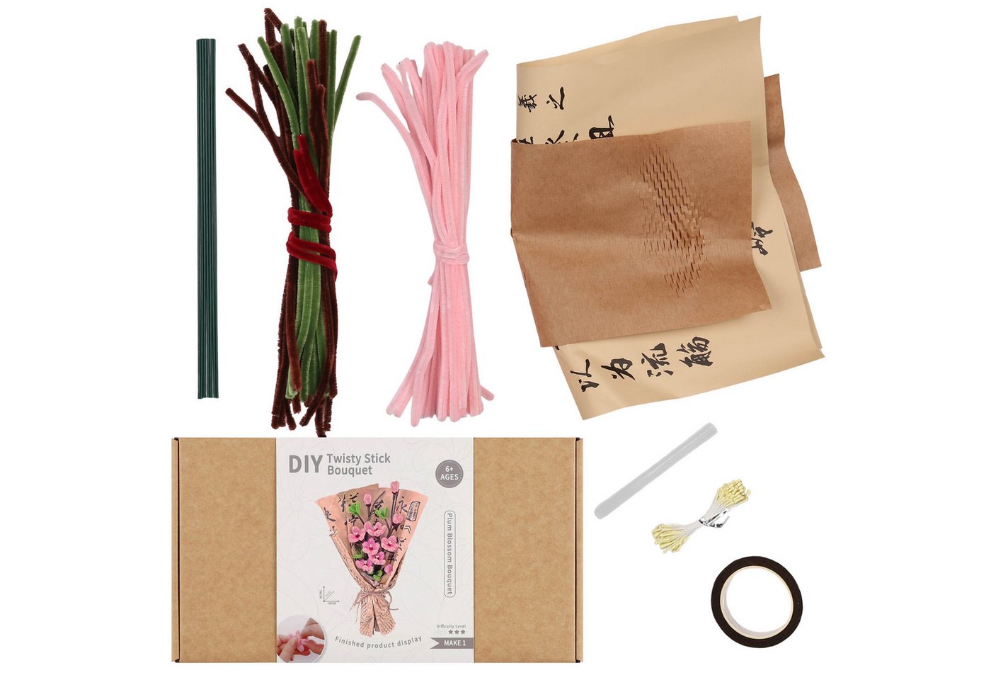 Sarcia.eu Kreativset Draht zum Basteln von Blumen, Set zum Gestalten von Blumensträußen 6+ Bild 3