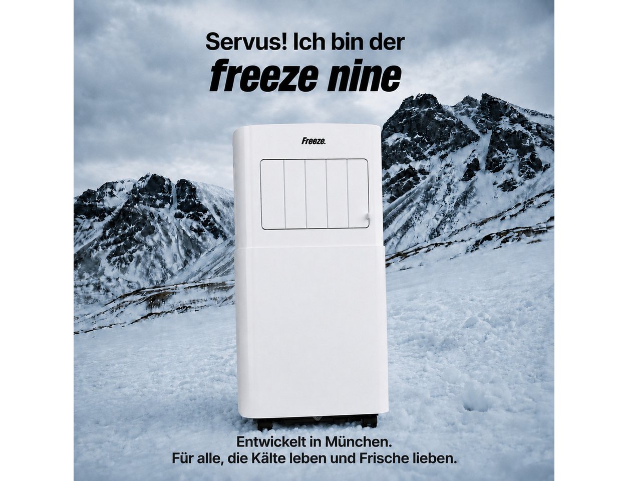 Freeze. Klimagerät nine 9000BTU mobile Klimaanlage