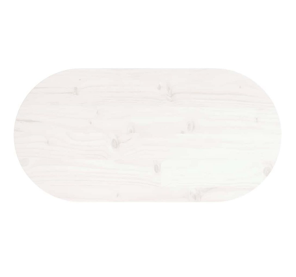 furnicato Tischplatte Massivholz Weiß 60 x 30 x 2,5 cm (1 St) Bild 3