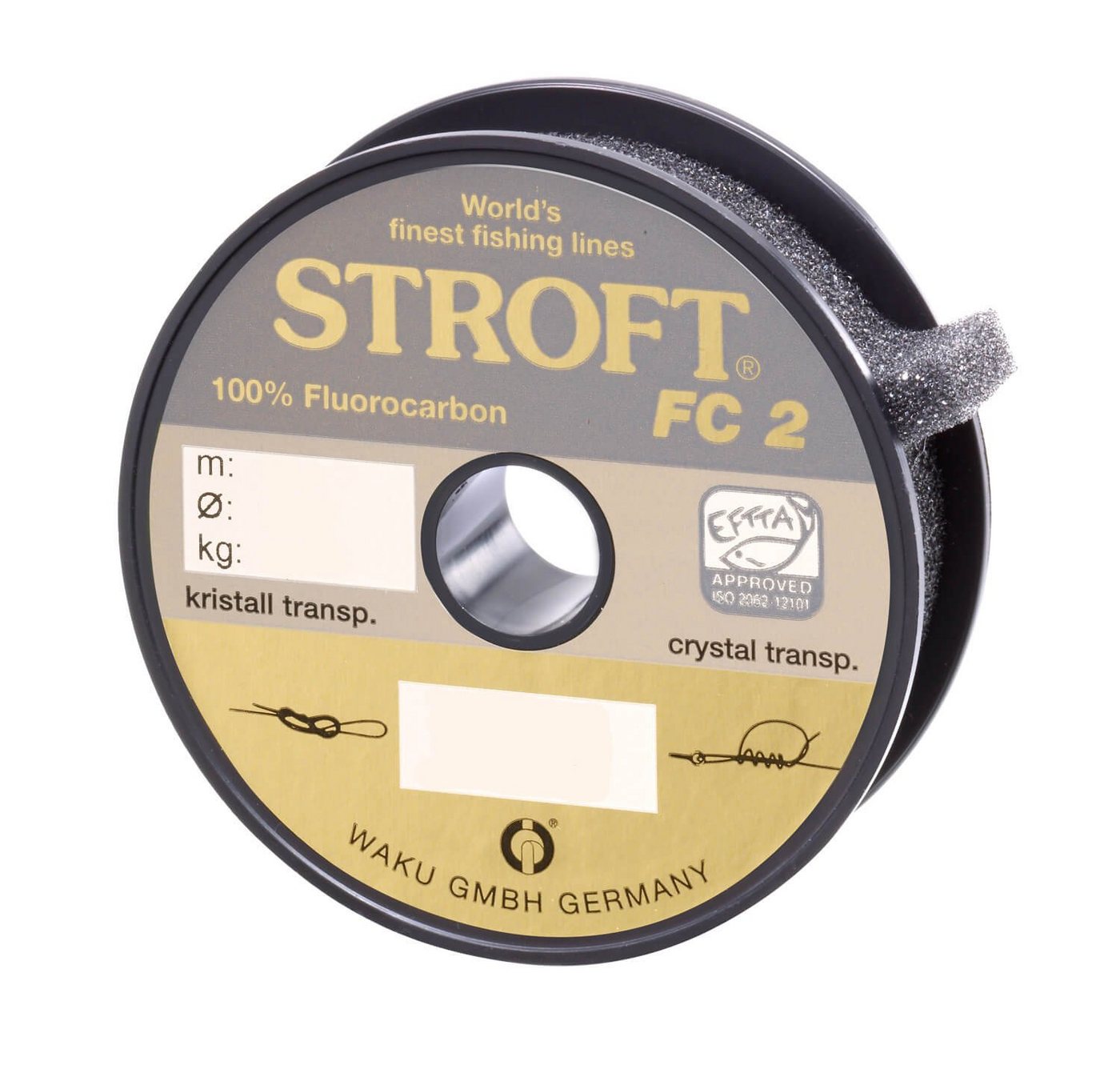 Stroft Angelschnur Schnur STROFT FC2 Fluorocarbon 100m, 100 m Länge, 0.45 mm Fadendurchmesser, (1-St), 13.5kg Tragkraft