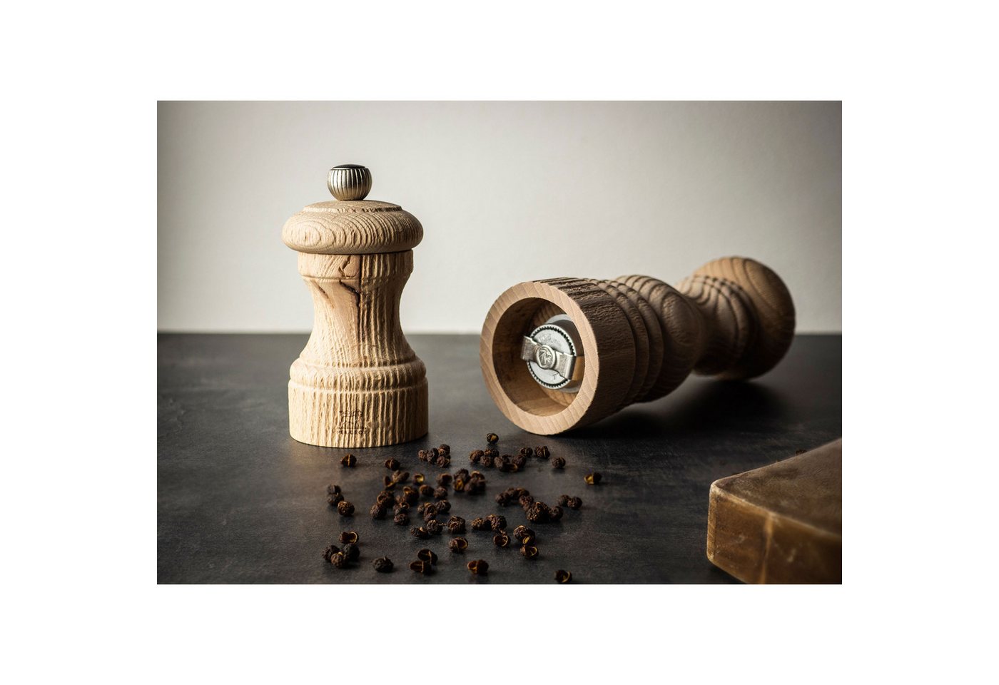 PEUGEOT Pfeffermühle BISTRO NATURE 10cm Buchenholz Natur Stahlmahlwerk Manuell Manuell