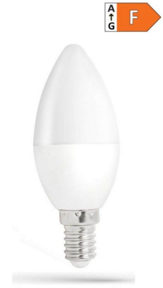 Spectrum LED-Leuchtmittel LED E14 C35 Kerzenform 1W = 15W 230V Leuchtmittel 90lm 270° Kalt 6000K, E14, Kaltweiß